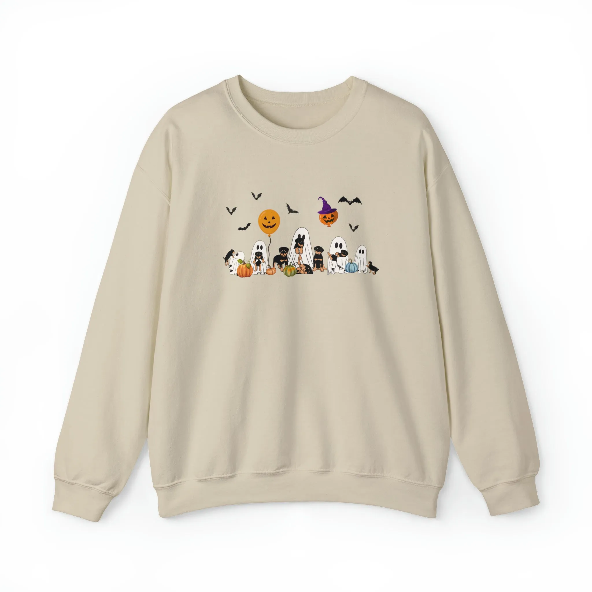 Halloween Sweatshirt, Halloween Sweater,2023 Happy Halloween, Retro Spooky Season, Ghost Sweatshirt,Halloween Dog Sweatshirt,Ghost Dog Shirt