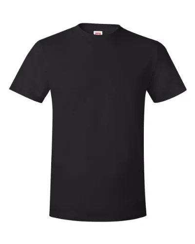 Hanes Men's Big and Tall Nano Premium Cotton T-Shirt (Pack of 2), Black, 3X-Large
