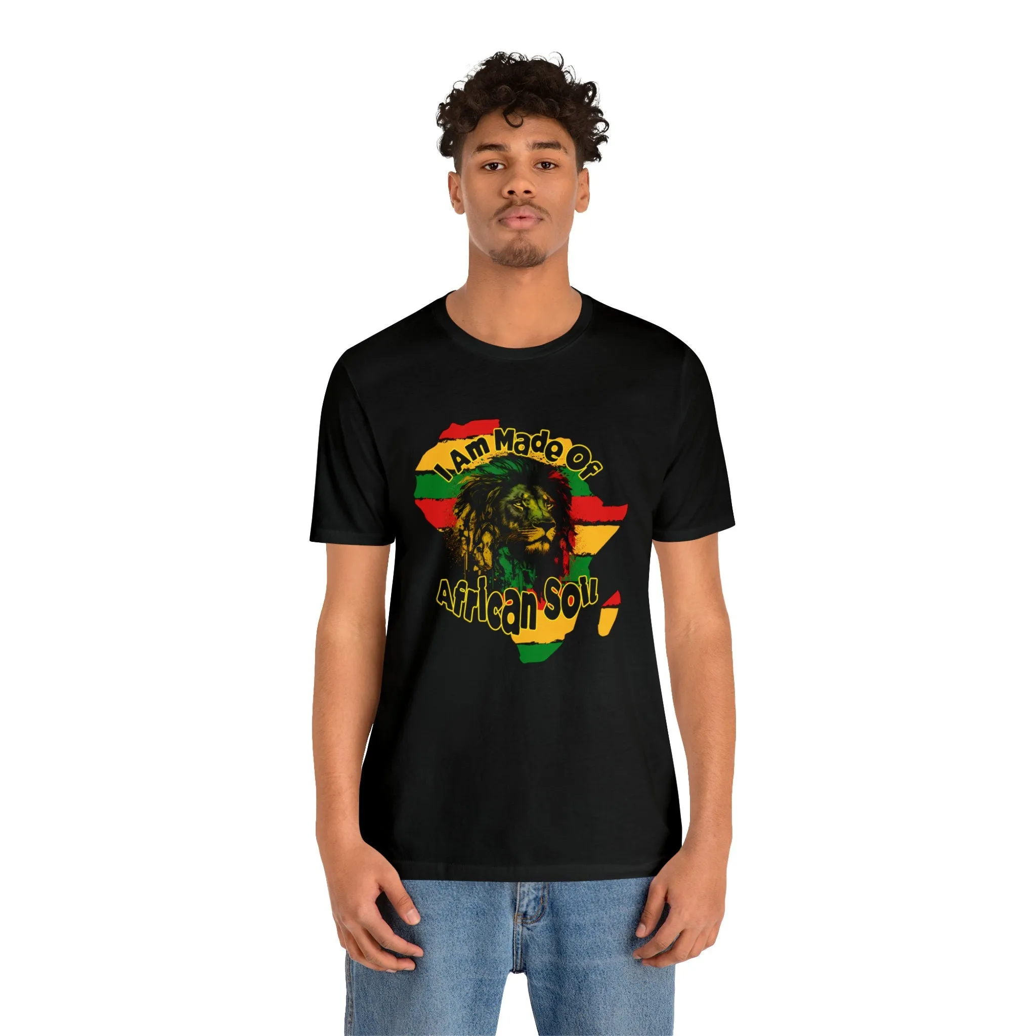 I Was Made of African Soil T-shirt design clothing | African Streetwear Apparel | Graphic Casual T-shirt dress