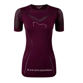 Ladies Seamless Signature Performance Top - Mulberry