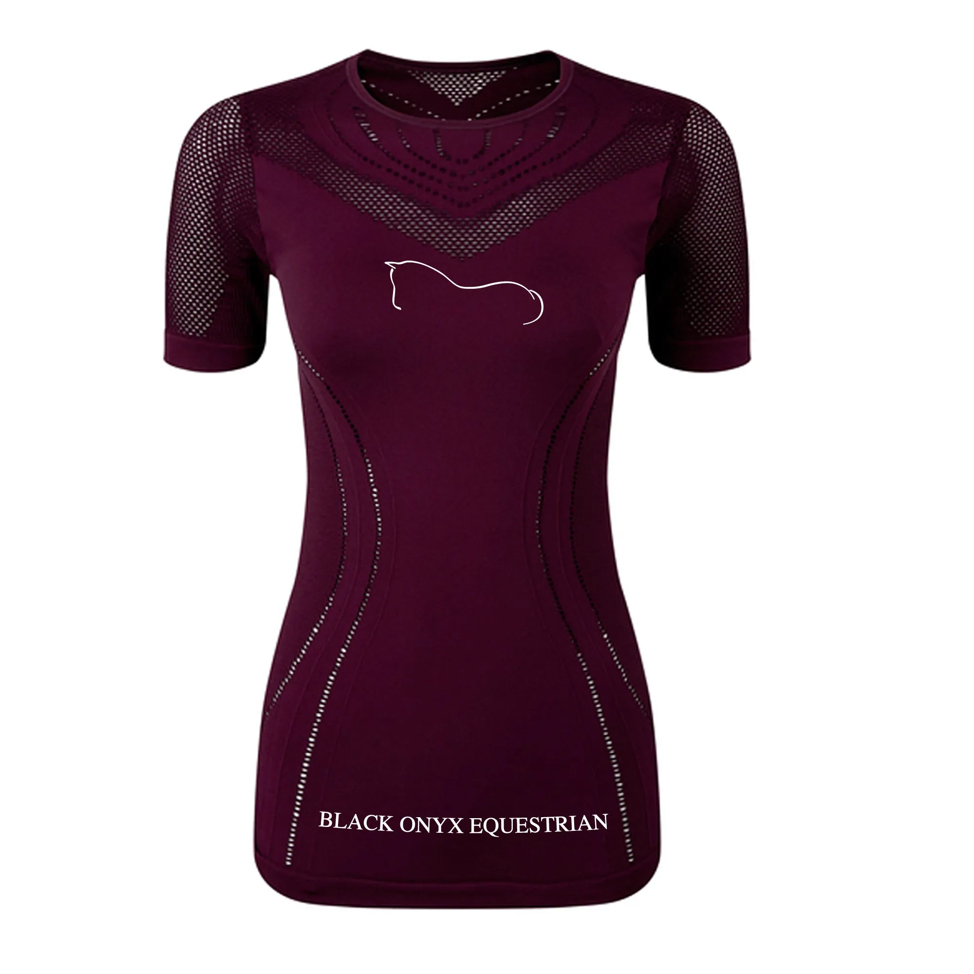 Ladies Seamless Signature Performance Top - Mulberry