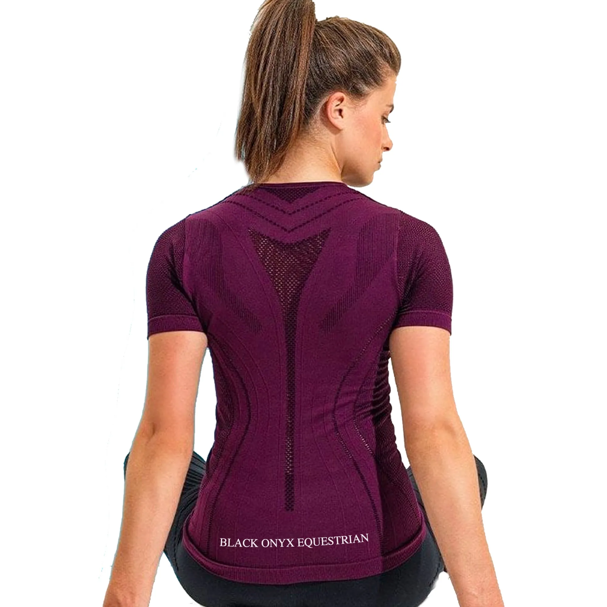 Ladies Seamless Signature Performance Top - Mulberry