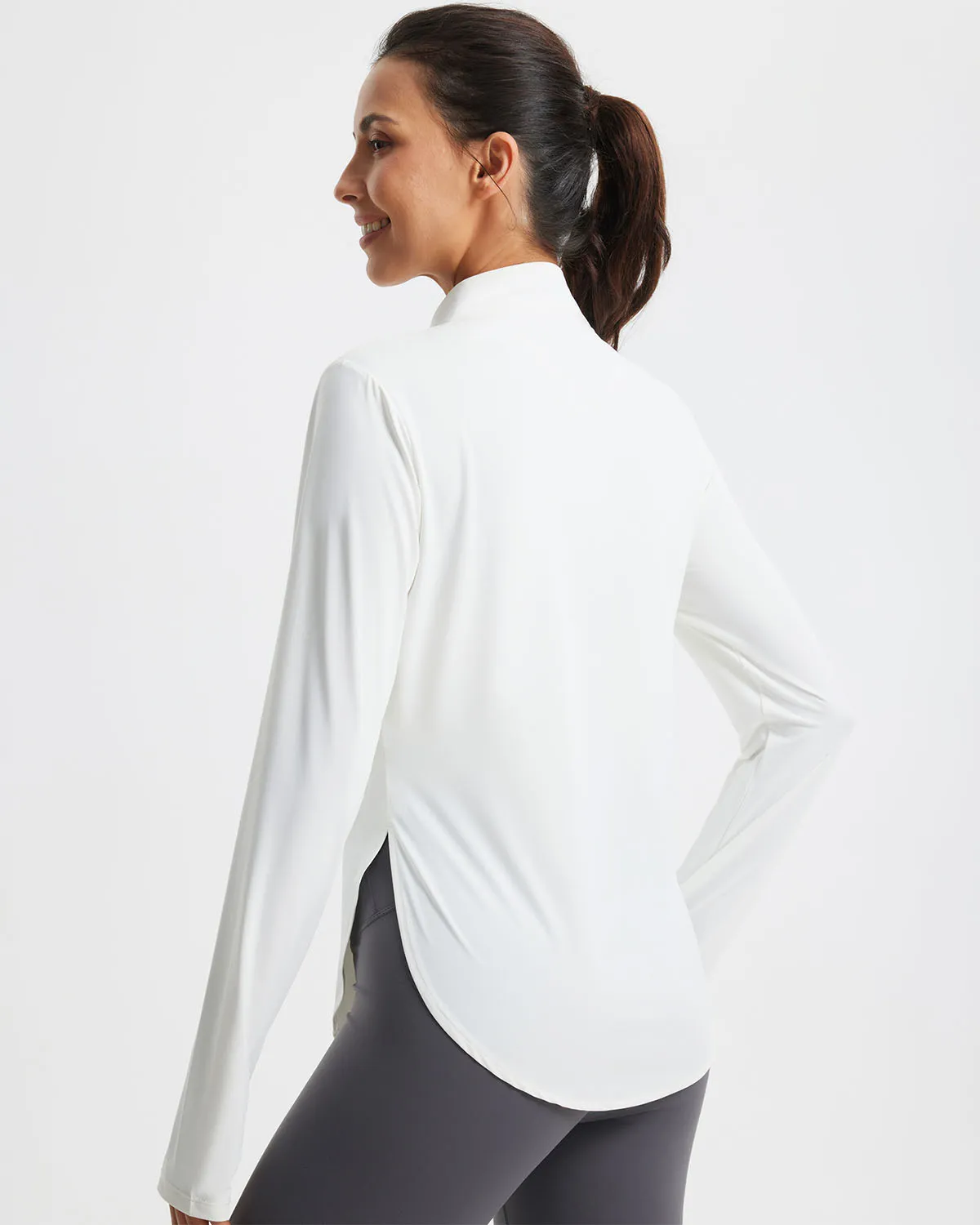Libin Women's Half Zip Long Sleeve Workout Shirts