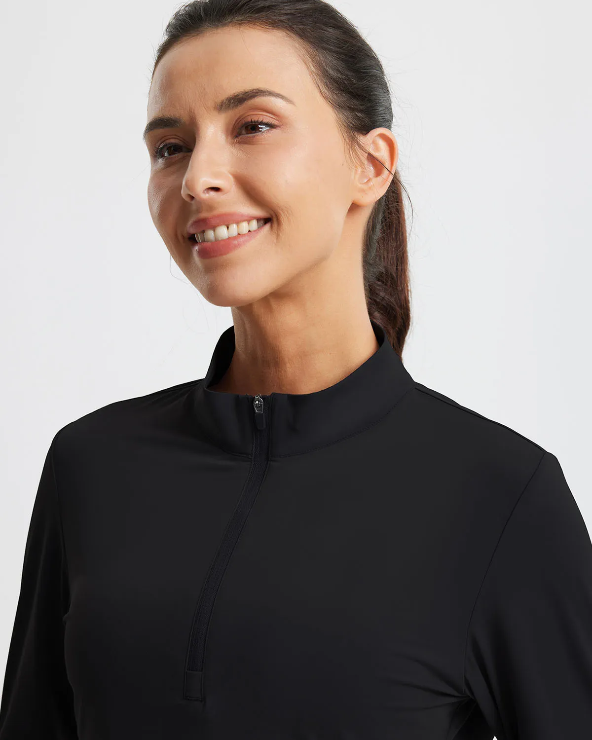 Libin Women's Half Zip Long Sleeve Workout Shirts
