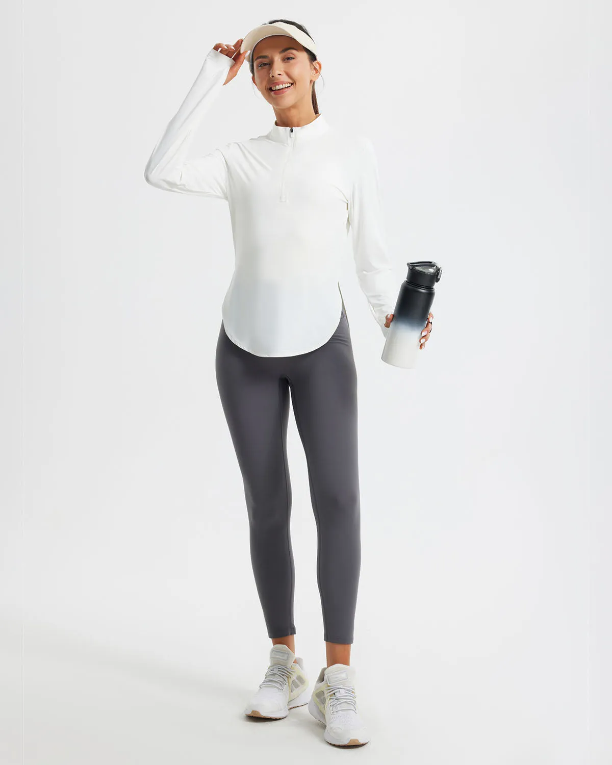 Libin Women's Half Zip Long Sleeve Workout Shirts