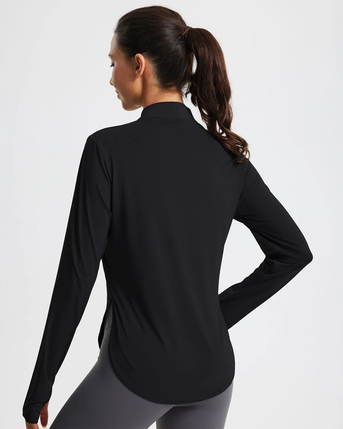 Libin Women's Half Zip Long Sleeve Workout Shirts