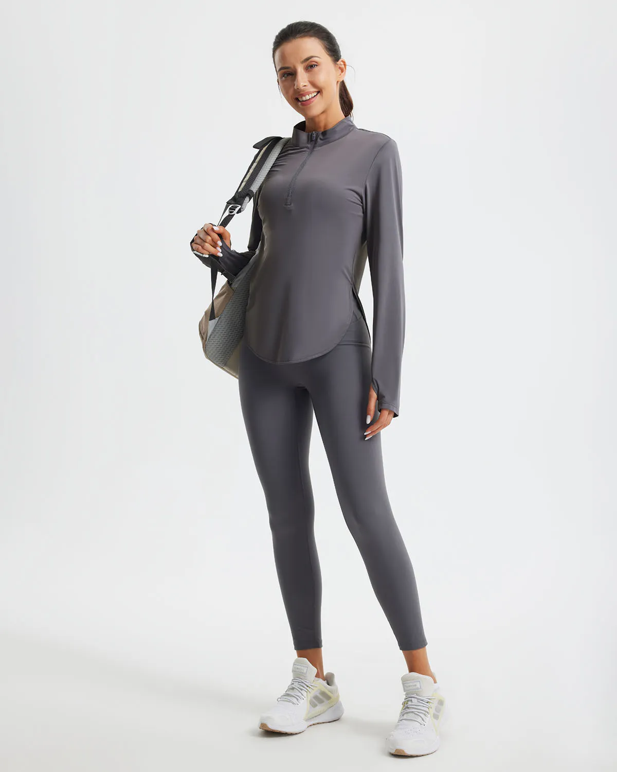 Libin Women's Half Zip Long Sleeve Workout Shirts