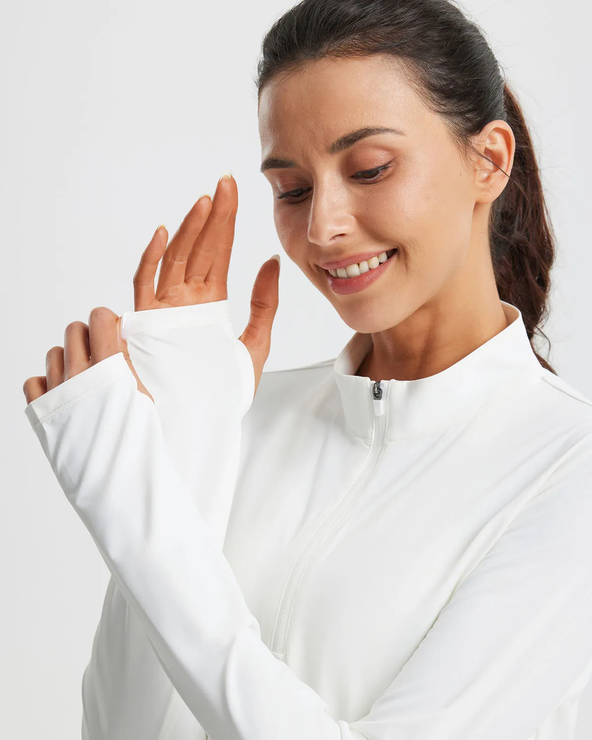 Libin Women's Half Zip Long Sleeve Workout Shirts