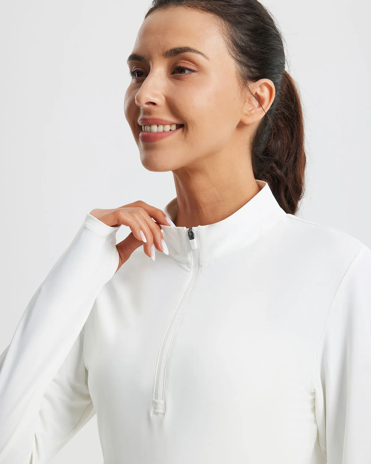 Libin Women's Half Zip Long Sleeve Workout Shirts