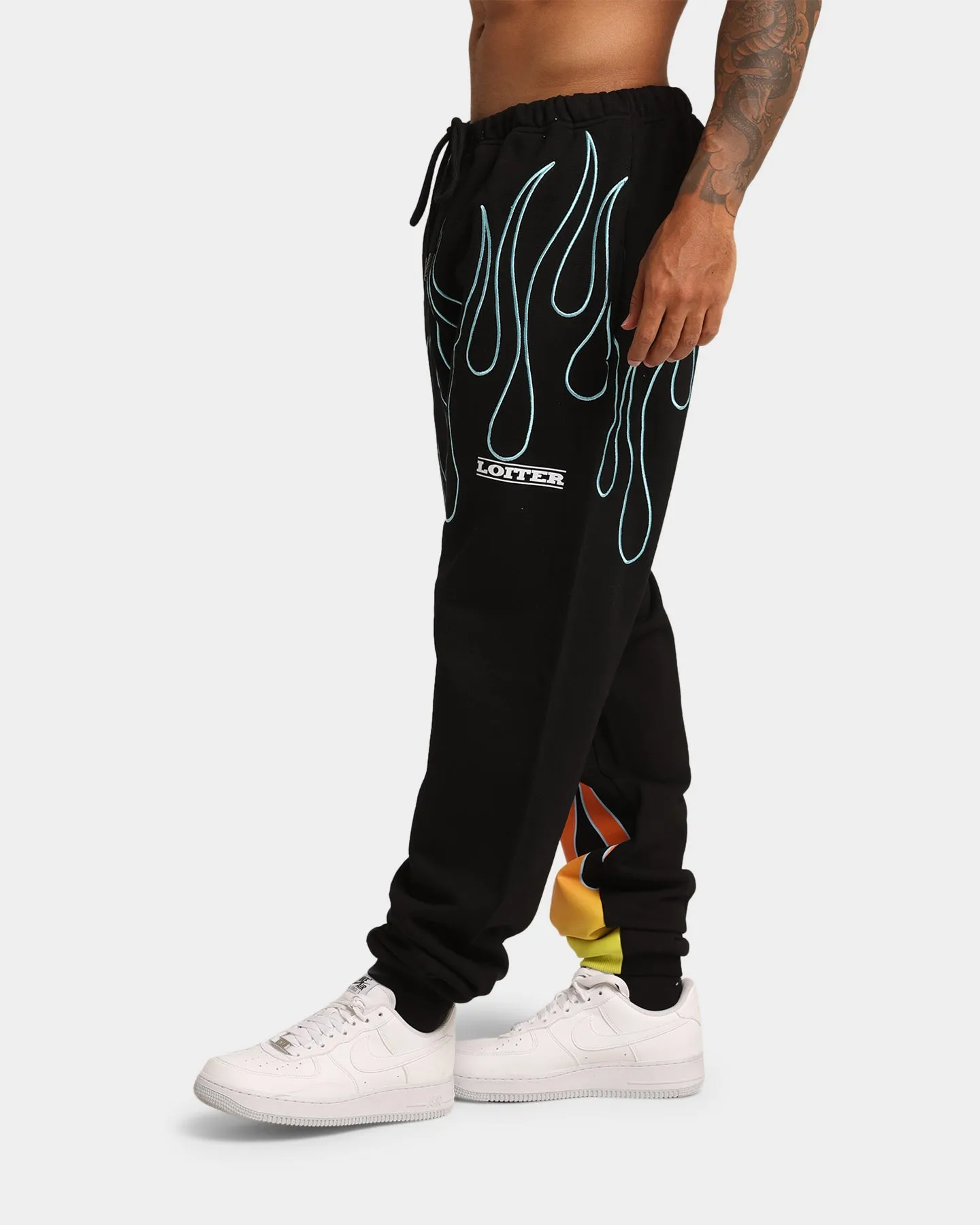 Loiter Combat Track Pants Black