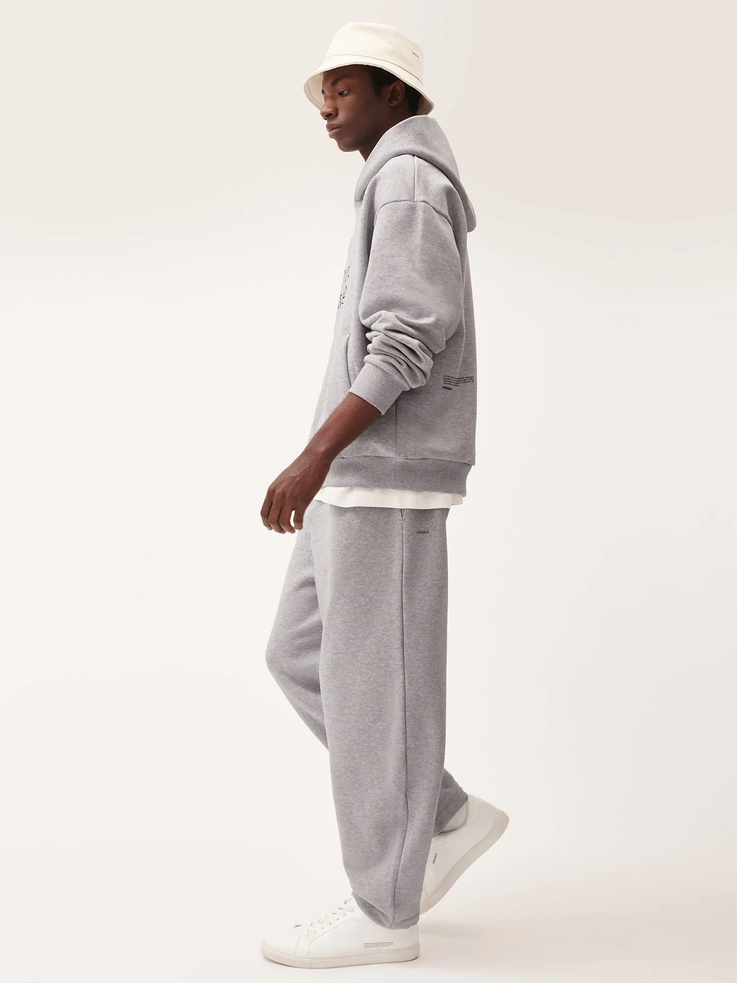 Mens DNA Barrel-Leg Track Pants—grey marl