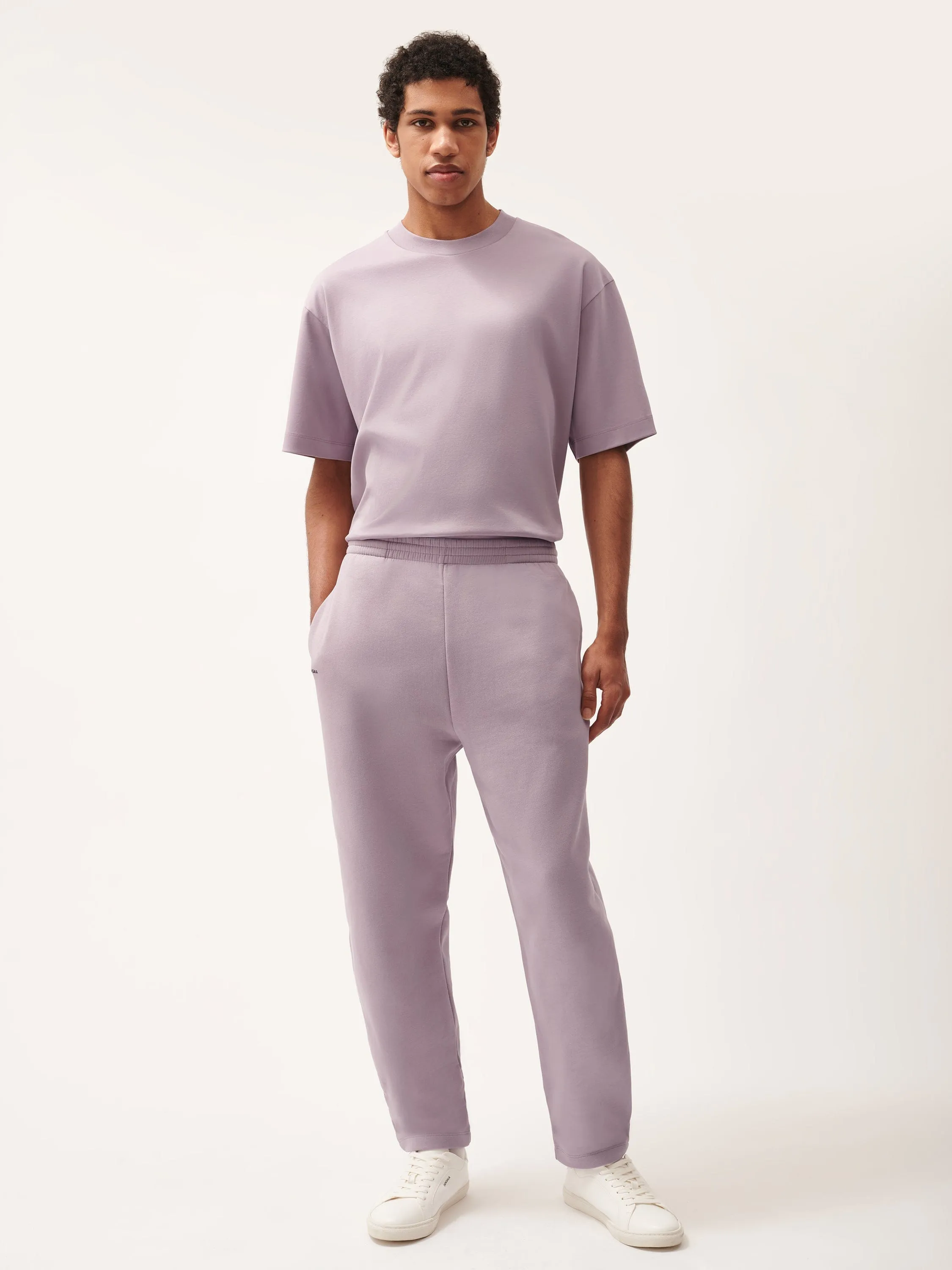 Mens DNA Barrel-Leg Track Pants—raisin purple