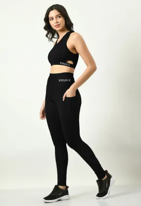 Midnight Black Leggings For Women