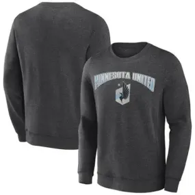 MLS Minnesota United FC Men's Offside Gray Crew Neck Fleece Sweatshirt
