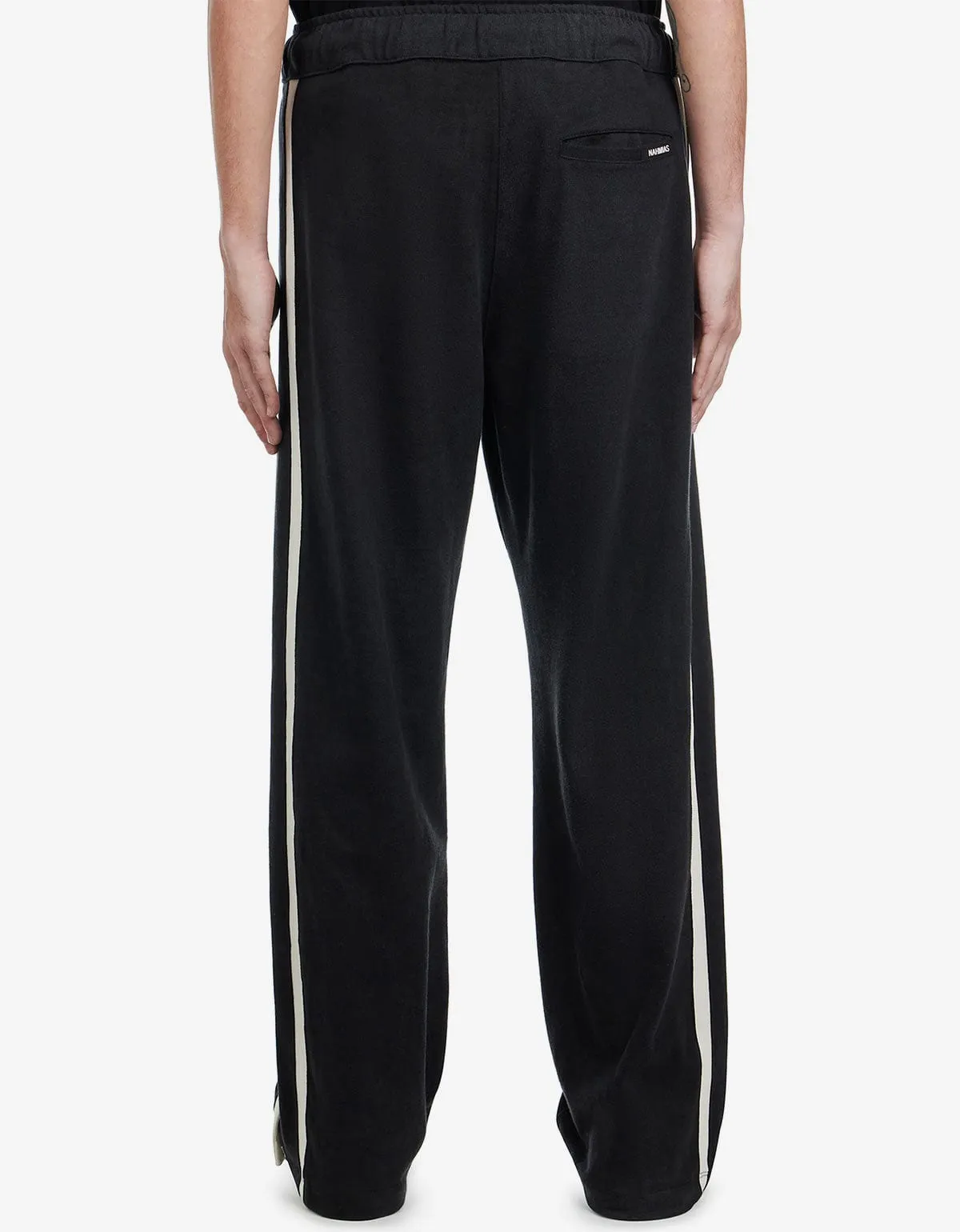 Nahmias Black Heavy Cotton Track Pants