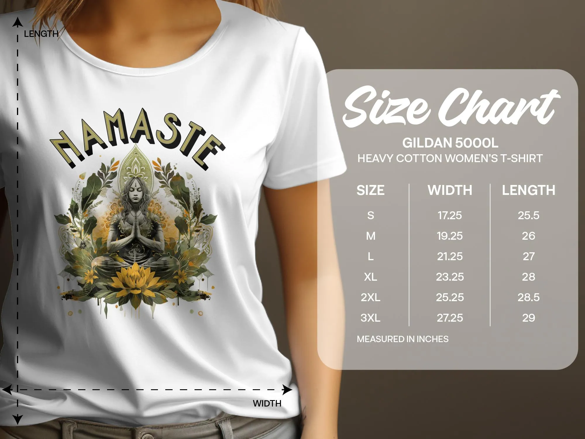 Namaste Yoga Design T Shirt for Women, Zen Tee, Mindfulness Top, Meditation Shirt for Ladies, Peaceful Yoga Graphic Tee #6