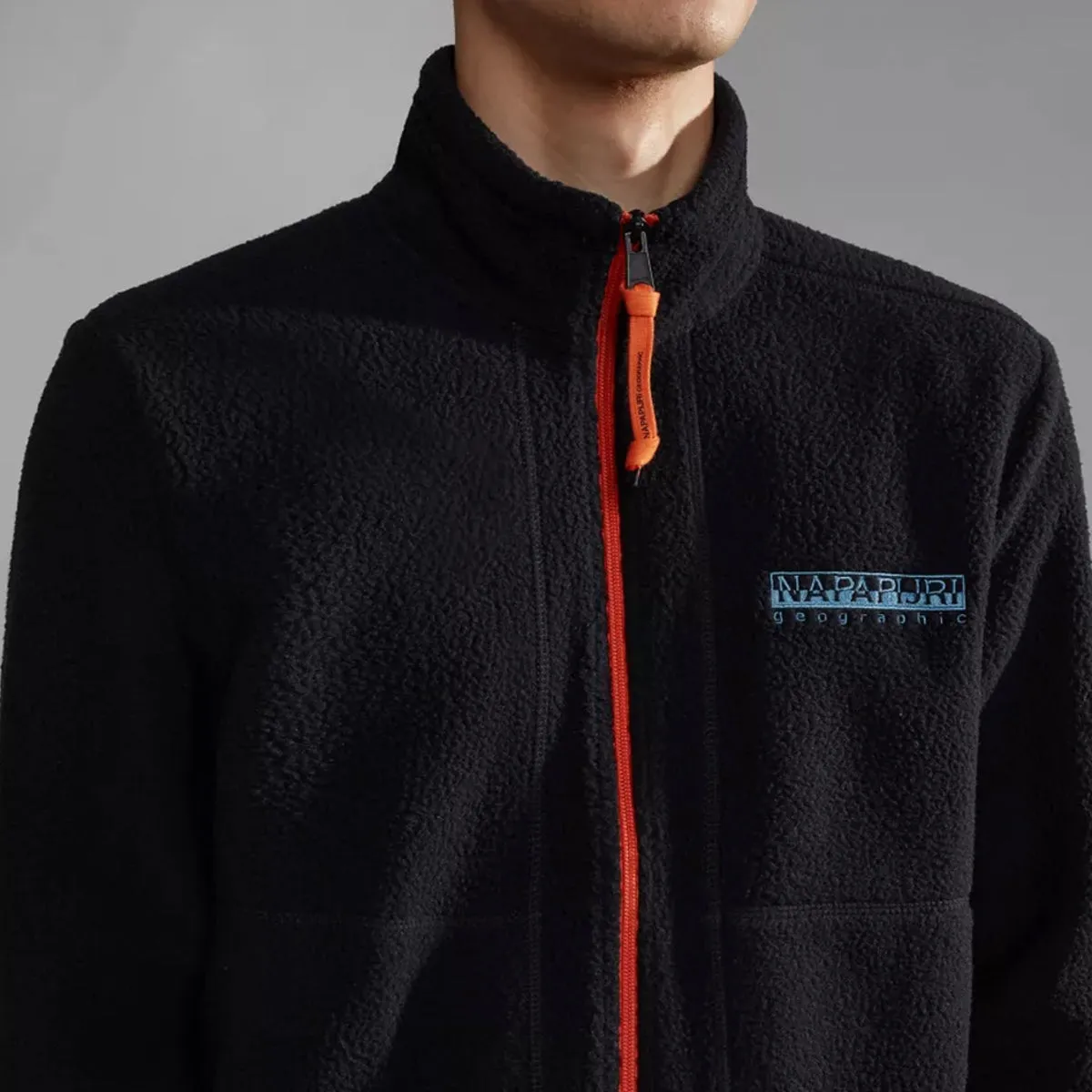 Napapijri - Anderby Black Full-Zip Fleece - NP0A4HDR - BLACK