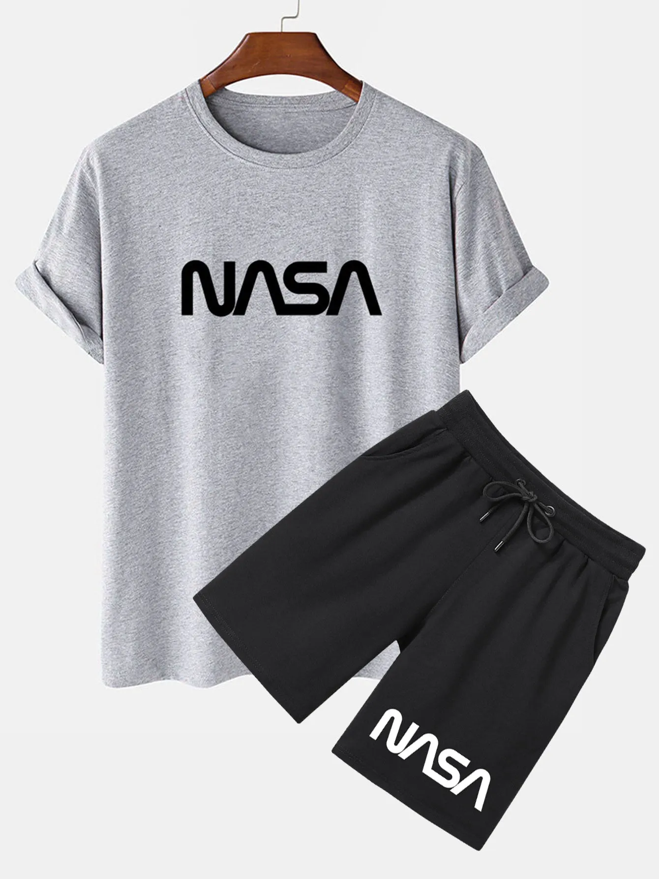 NASA Print T-Shirt & Shorts