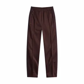 Needles Poly Smooth Narrow Track Pant (Dark Brown)