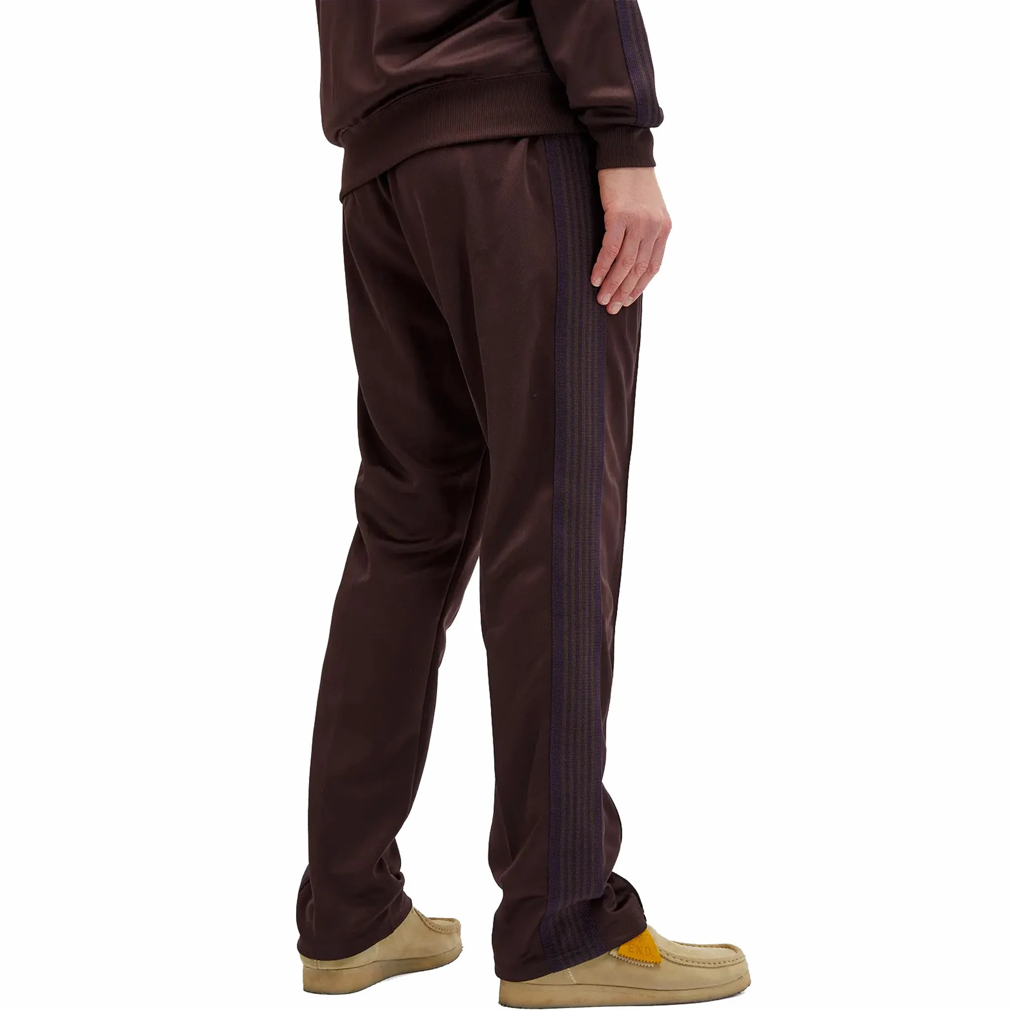 Needles Poly Smooth Narrow Track Pant (Dark Brown)