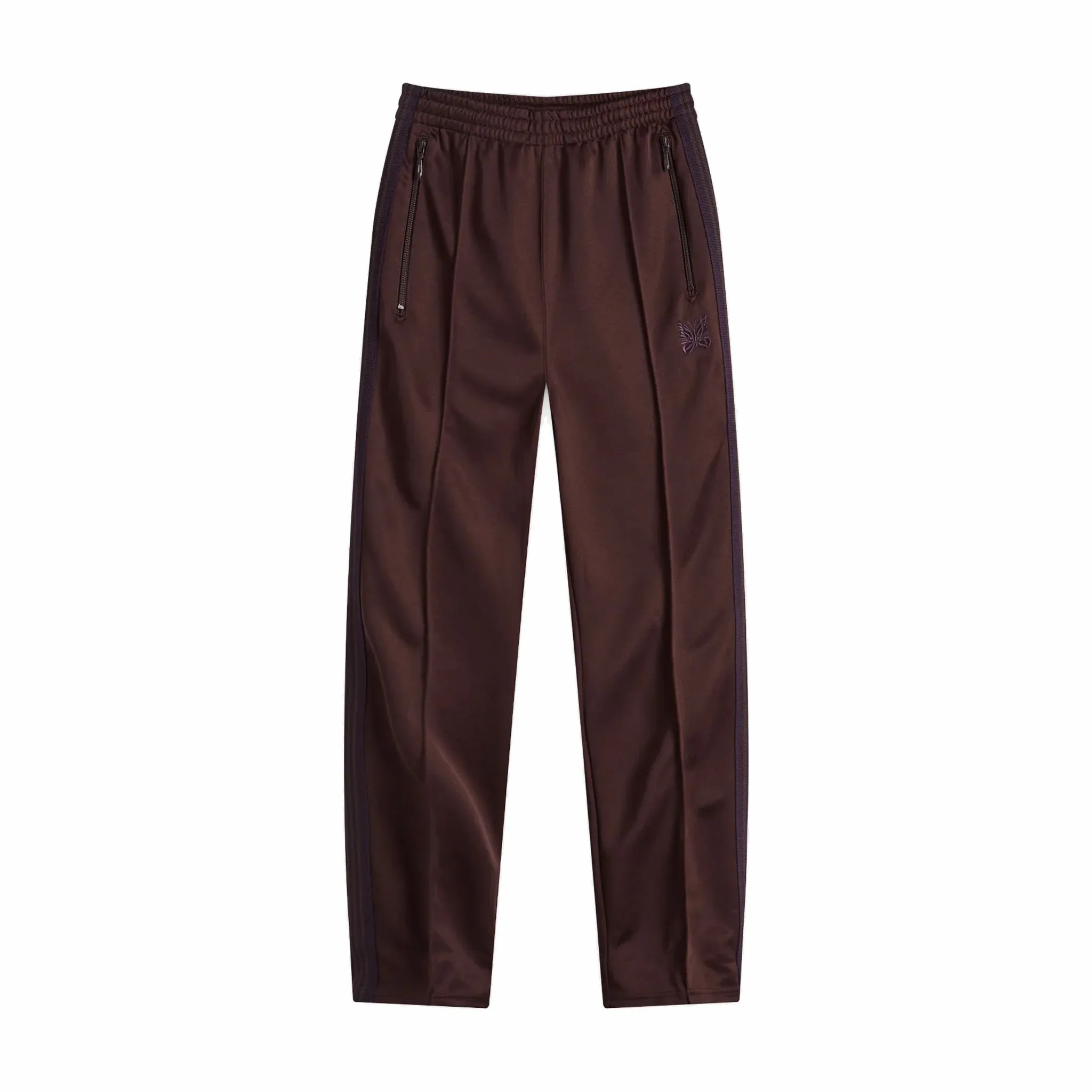 Needles Poly Smooth Narrow Track Pant (Dark Brown)