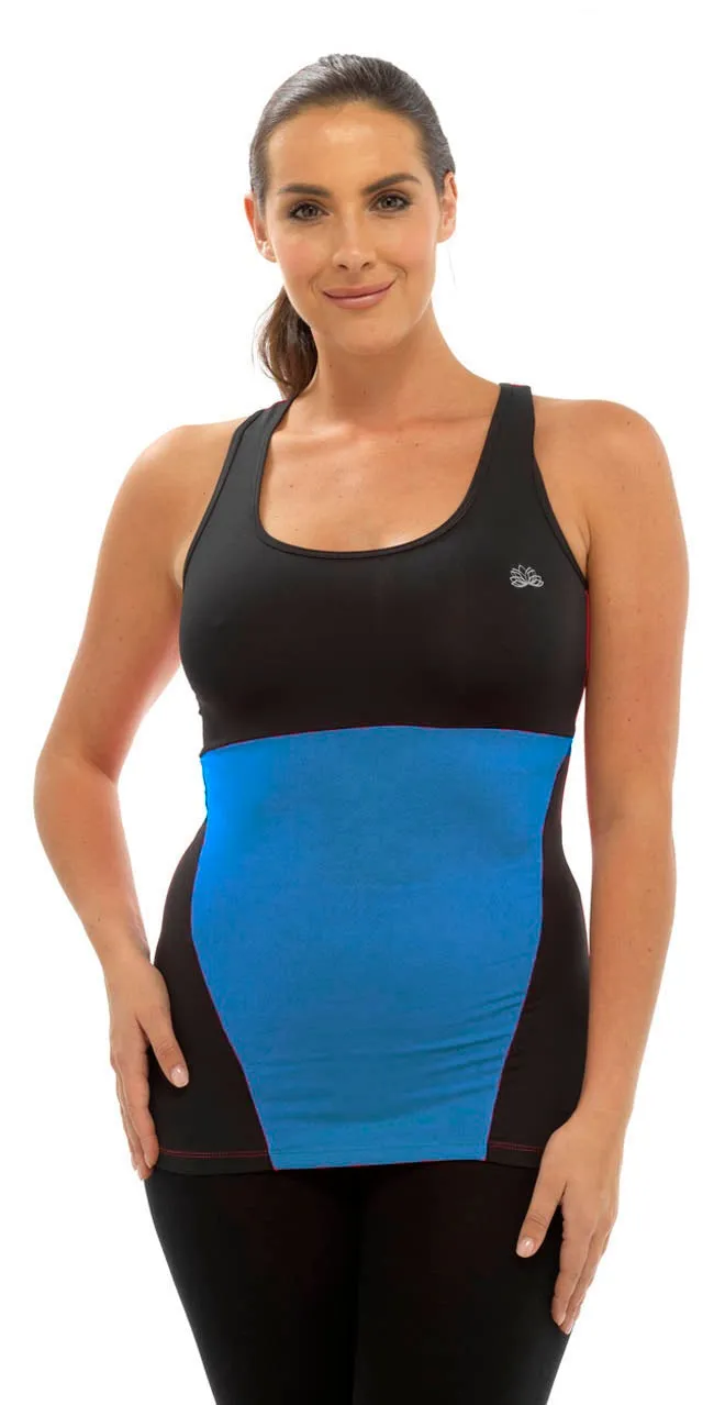 OCTAVE Ladies Sport Fitness Sleeveless Vest Top Set - Yoga / Gym / Workouts