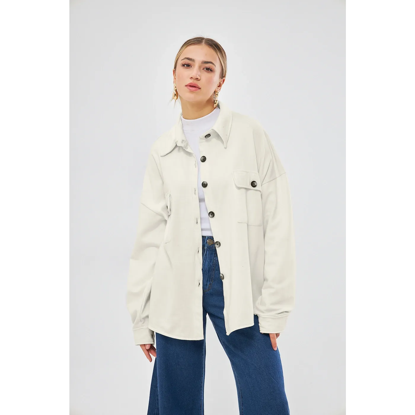 Off-White Oversized Shacket