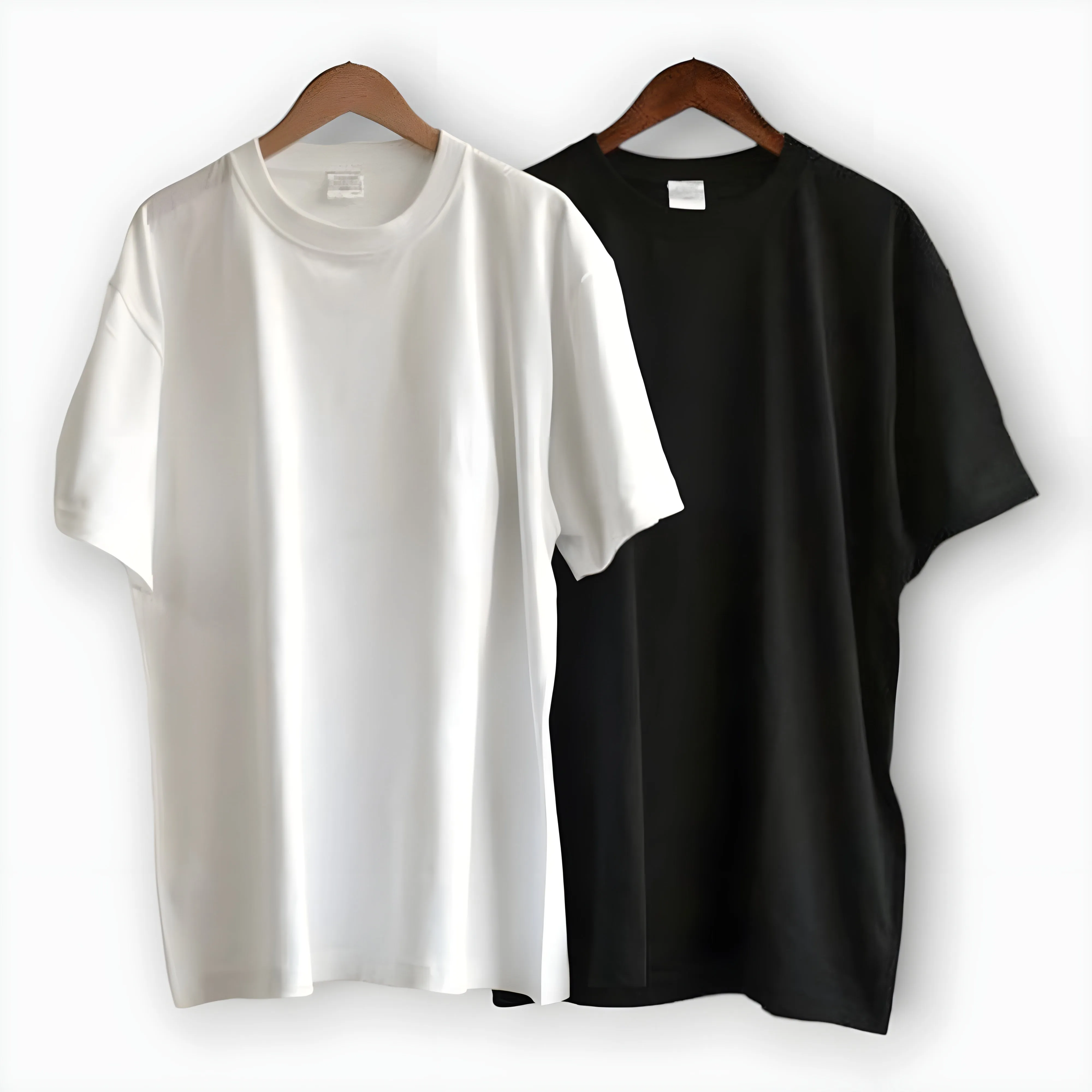 Pack Of 2 Black & White Half Sleeve T-Shirt