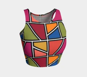 Painted Window Pane Athletic Crop Top