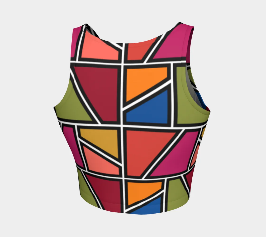 Painted Window Pane Athletic Crop Top