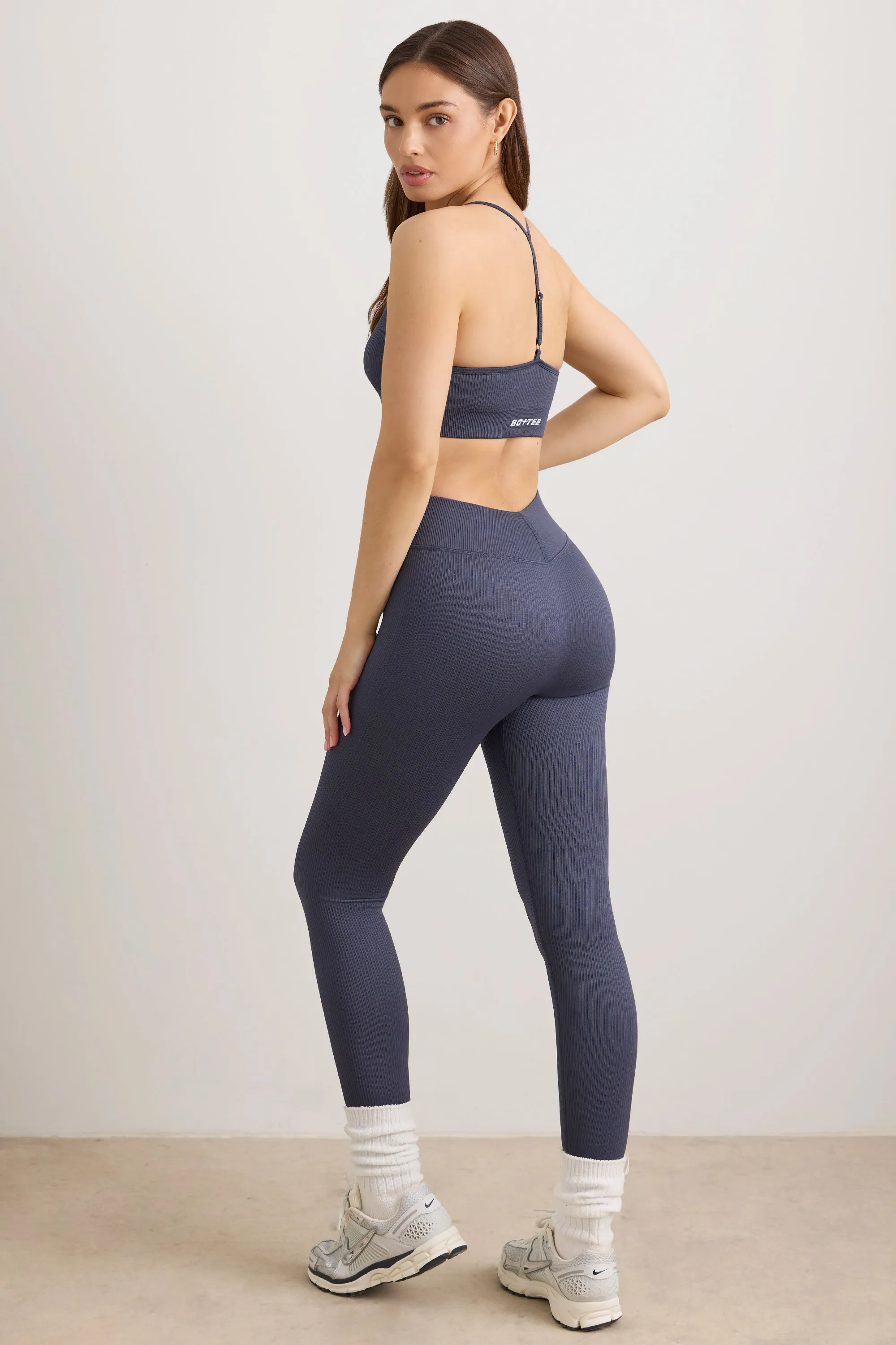 Petite FlexiRib High Waist Leggings in Slate
