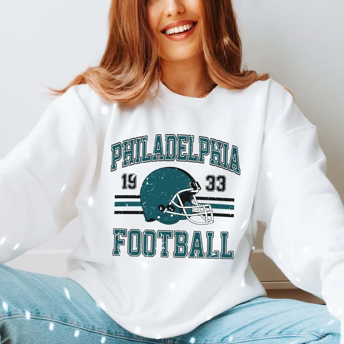 Philadelphia Football Wholesale Graphic Sweatshirt - Fast Shipping