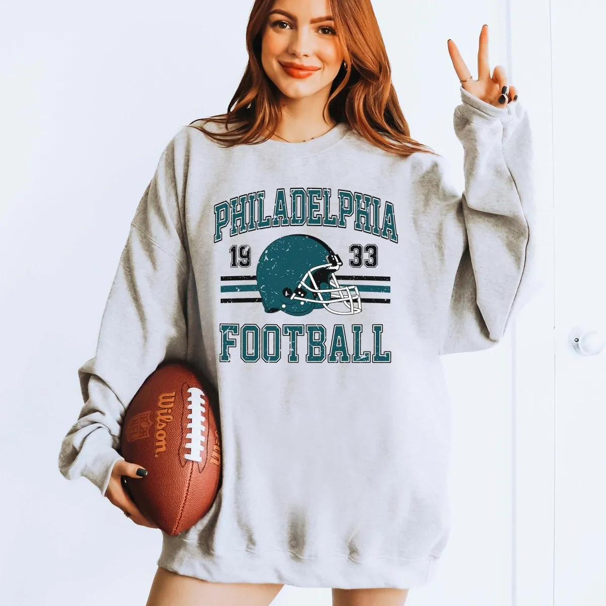 Philadelphia Football Wholesale Graphic Sweatshirt - Fast Shipping