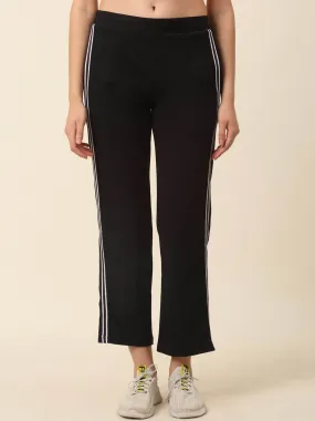 plusS Women Side Striped Cotton Track Pant