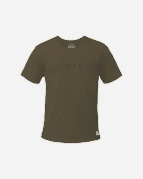 PURE ESSENTIAL MEN'S TEE - MILITARY OLIVE