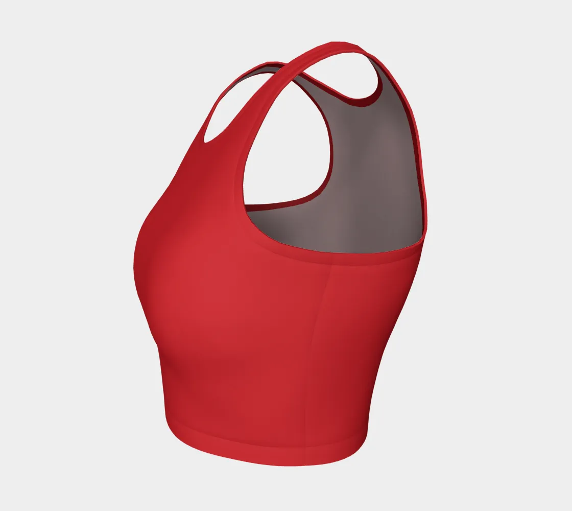 Red Rose Crop Top