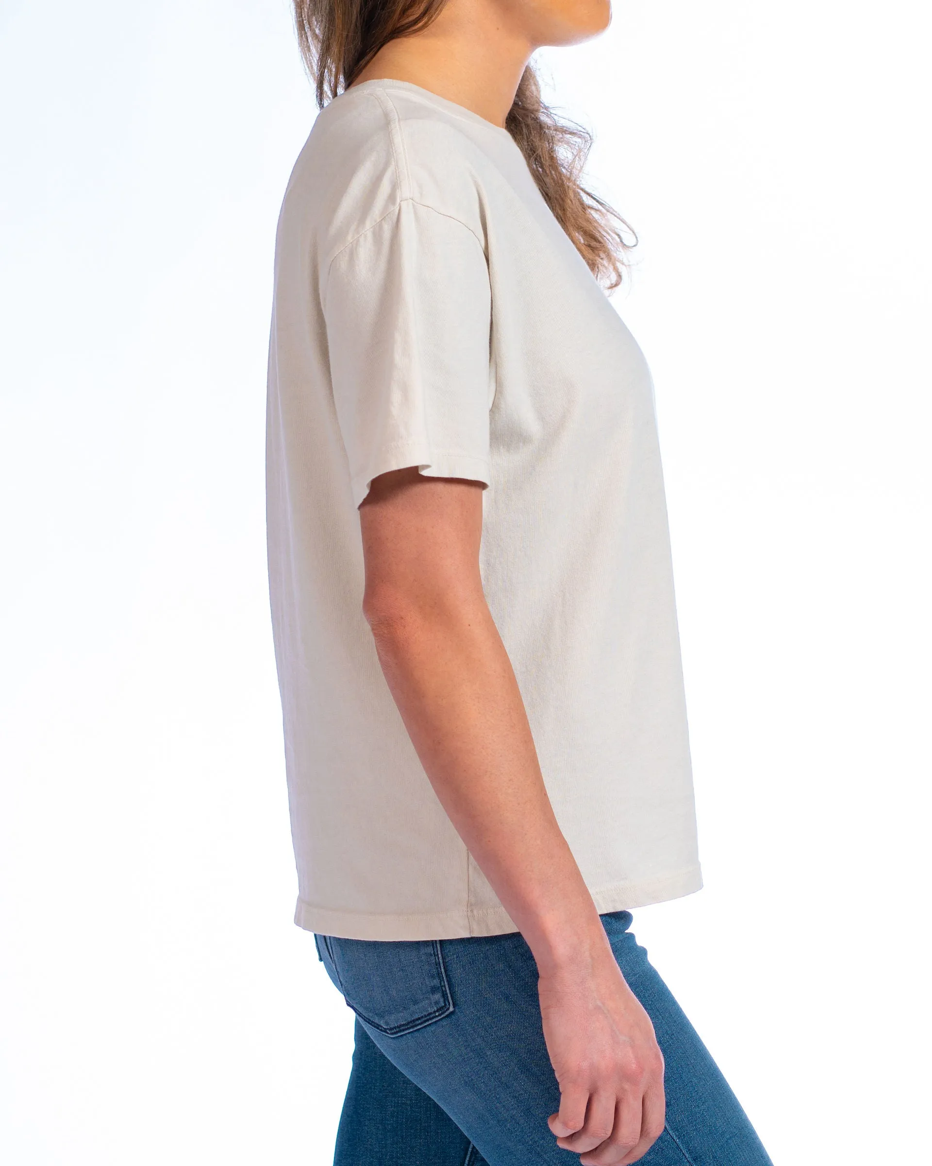 Relaxed Crew T-shirt : Bone White