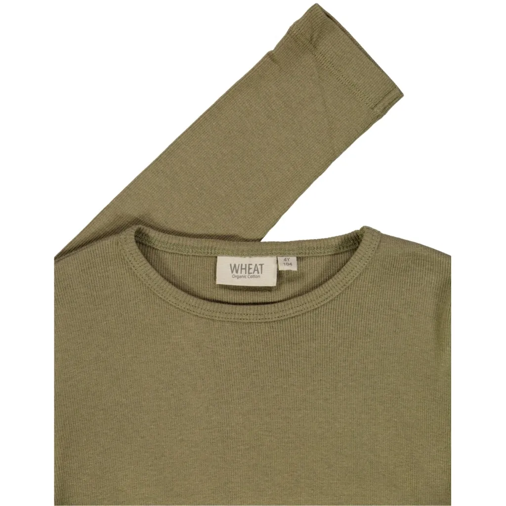 Rib T-Shirt LS - dry pine