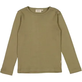 Rib T-Shirt LS - dry pine