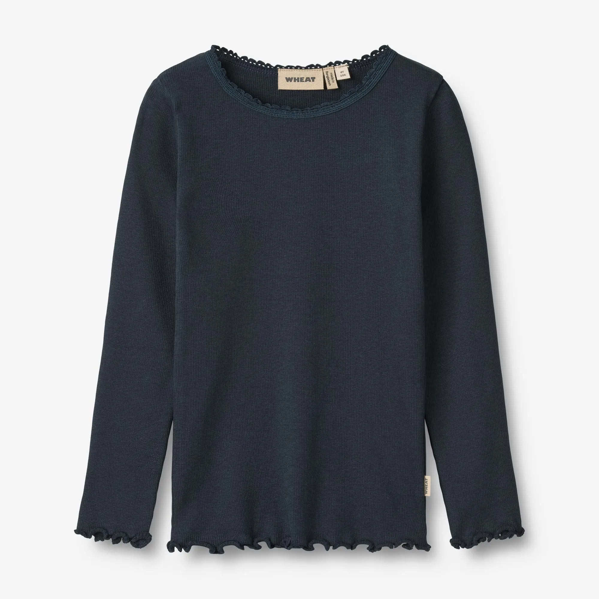Rib T-Shirt L/S Reese - navy