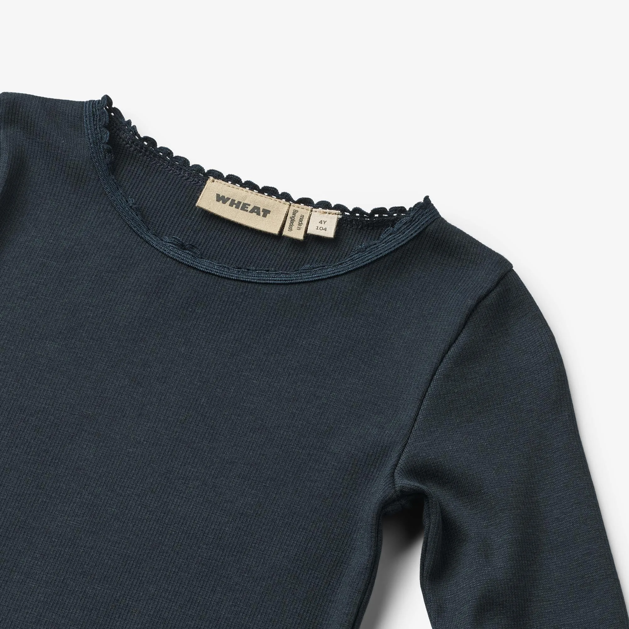 Rib T-Shirt L/S Reese - navy