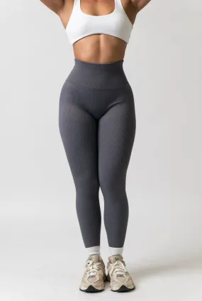 Ribbed Comfort Leggings Stone