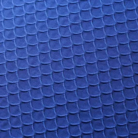 Royal Blue Scallop TikTok Nylon Spandex Fabric