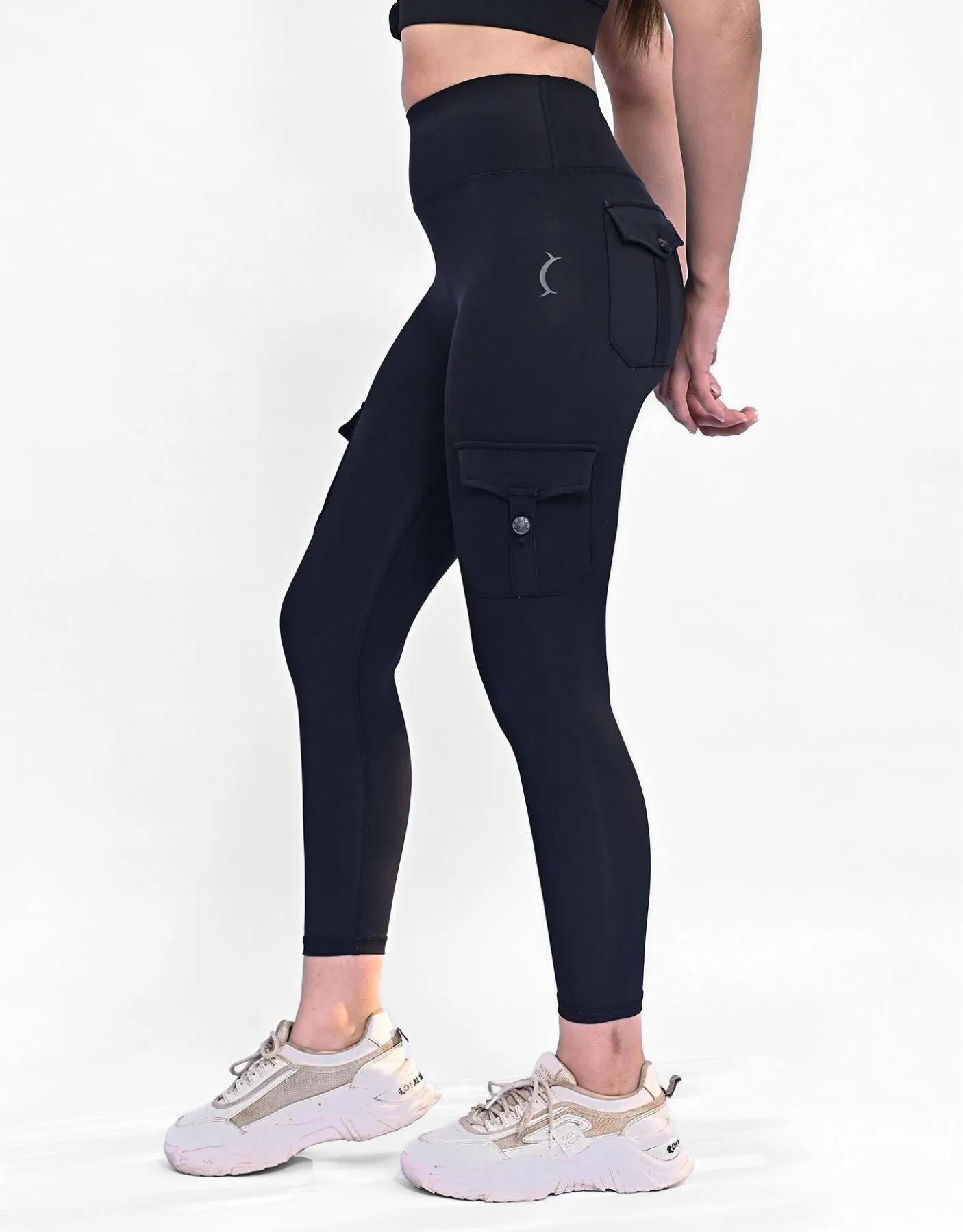 Seamless Cargo Legging - Black