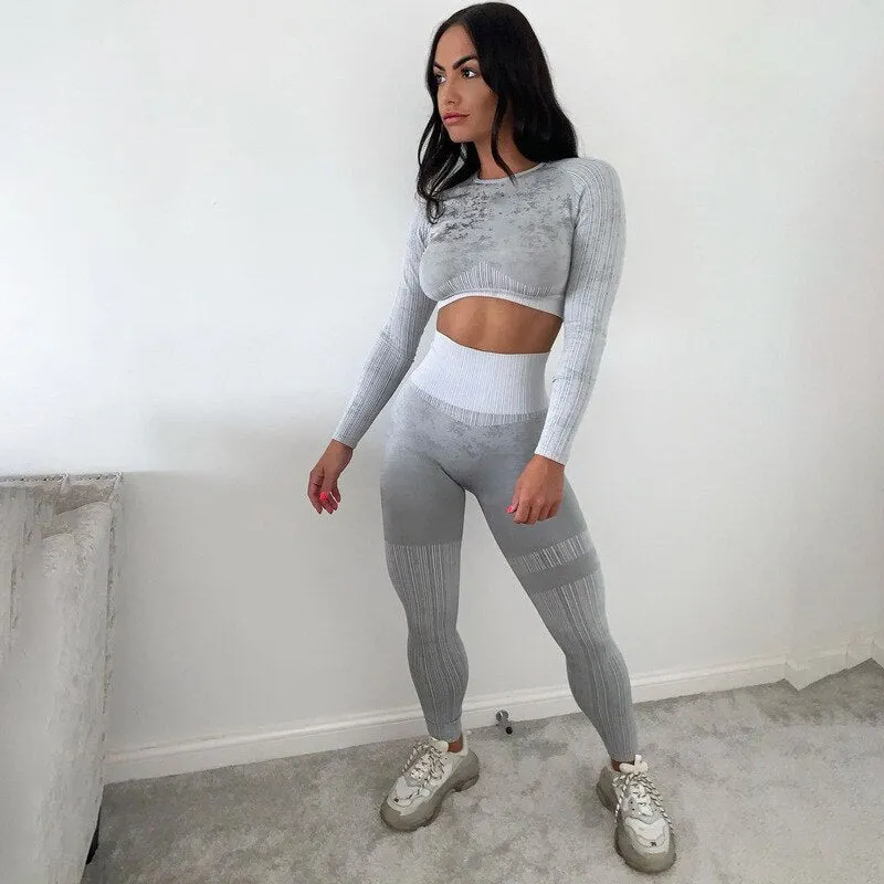 Seamless Knurled Top & Leggings Set