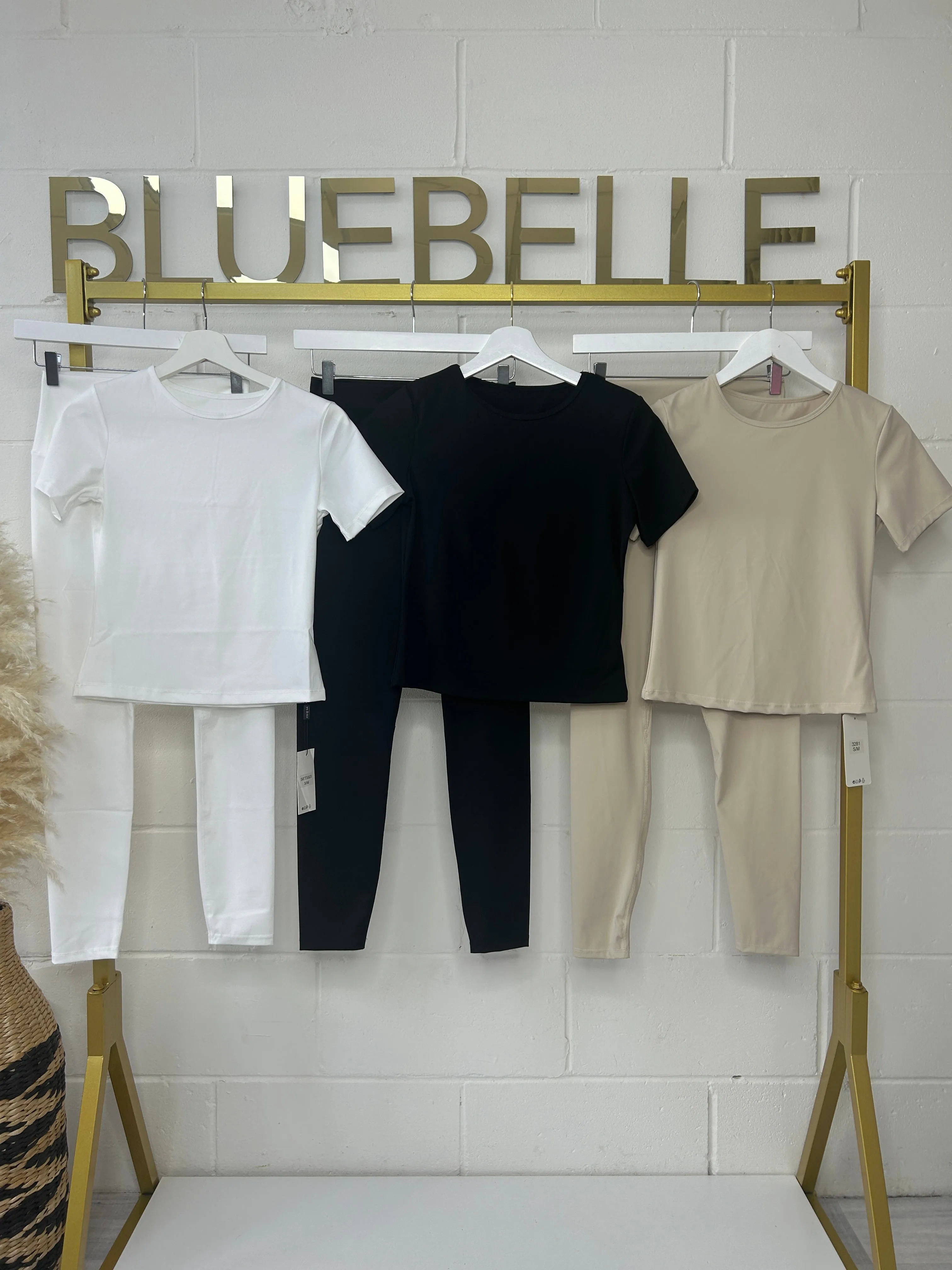 Seamless Yoga Gym Set Two Piece T Shirt & Leggings Casual - 3281