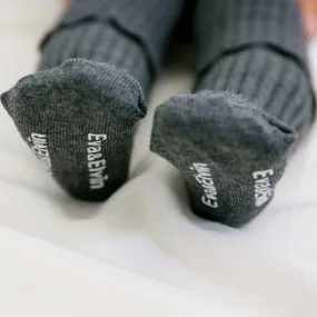 ShaSha Charcoal Ruffle Socks