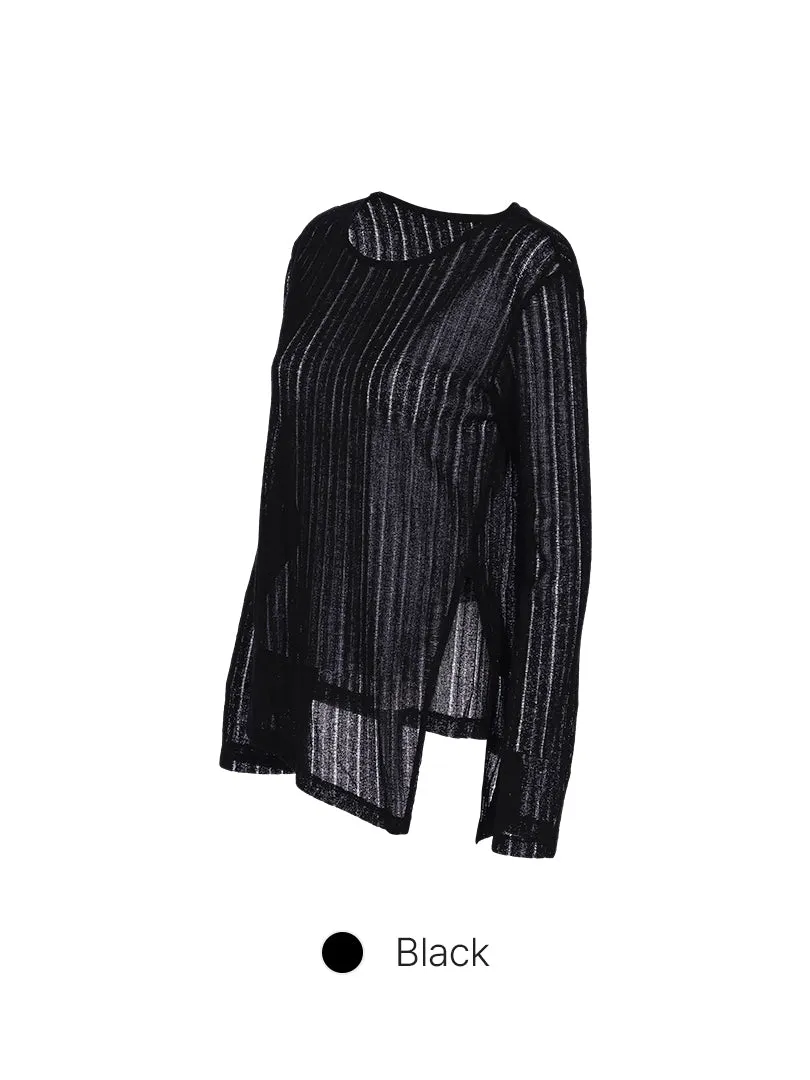Sheer Knit Long Sleeve