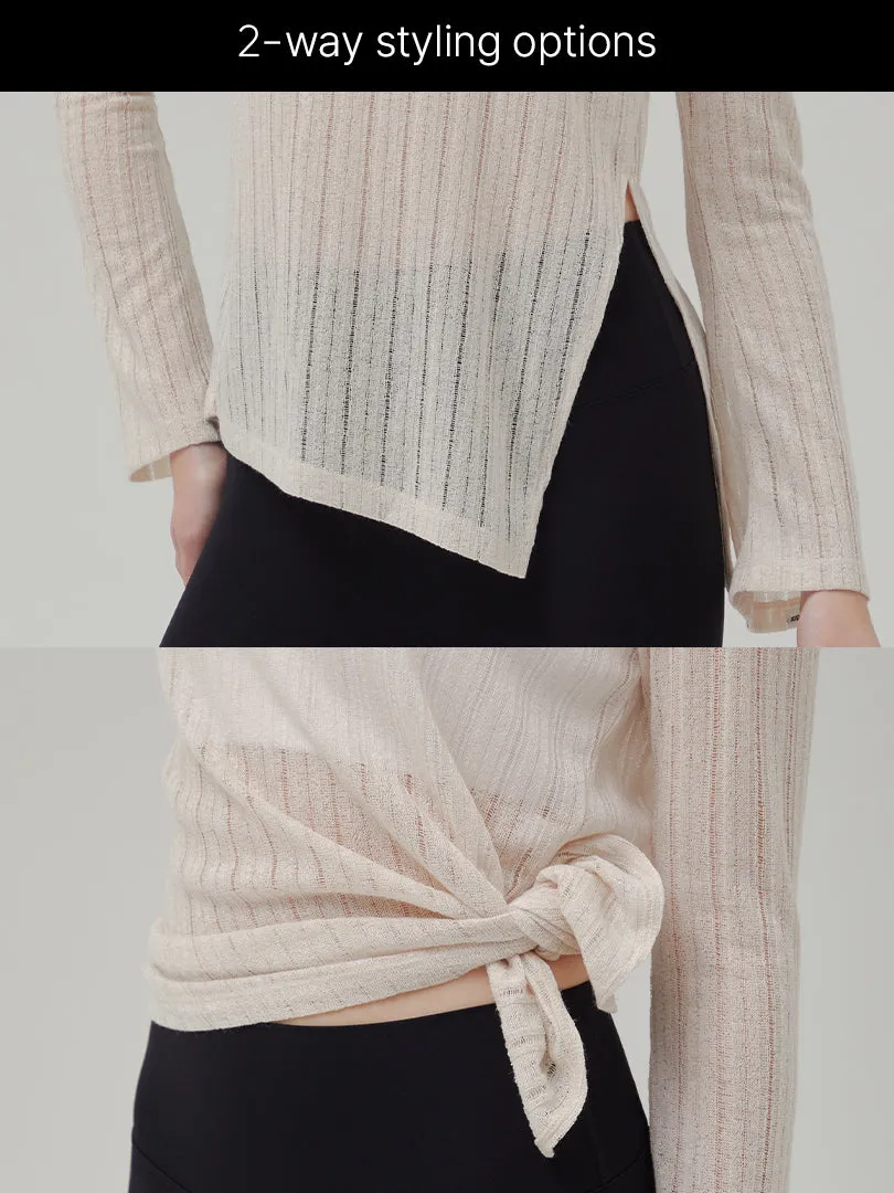 Sheer Knit Long Sleeve