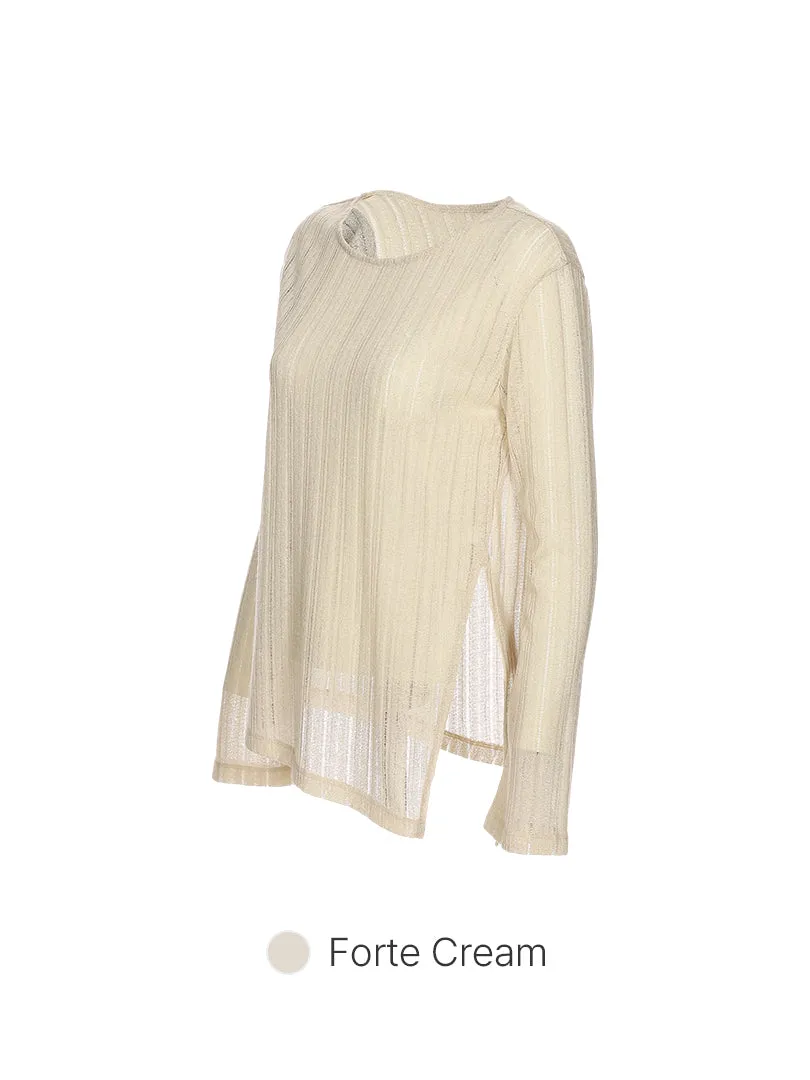 Sheer Knit Long Sleeve